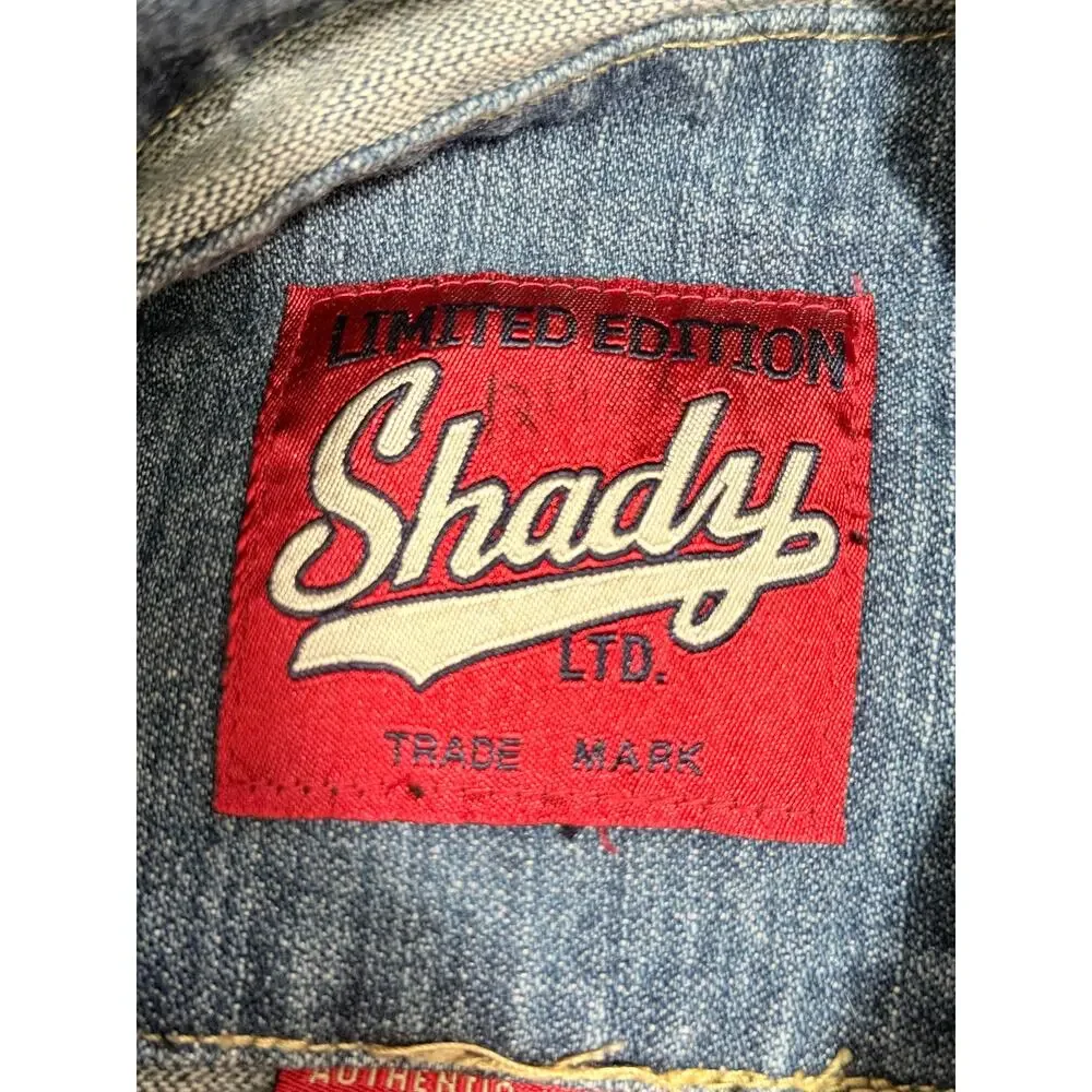 RARE Shady Limited Vintage Y2K Denim Jacket - 8 Mile Eminem Slim Shady - Medium